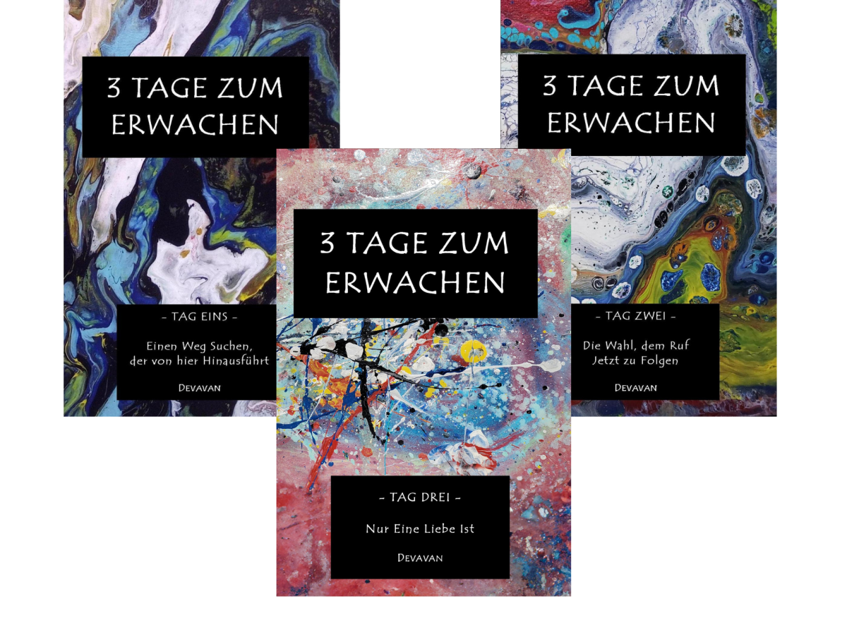 3 Tage zum Erwachen – Veröffentlichungen: “Tag EINS”, “Tag ZWEI” und “Tag&nbsp;DREI”