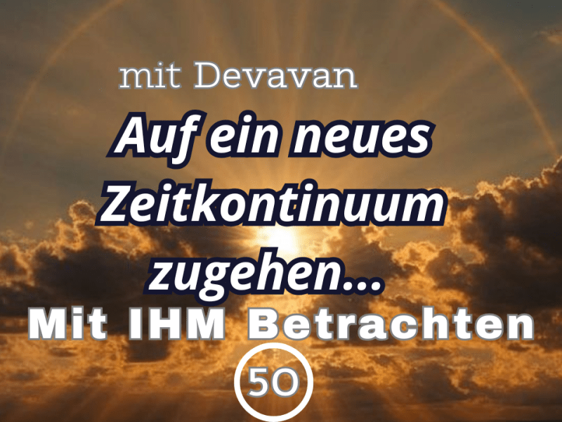 Auf ein neues Zeitkontinuum&nbsp;zugehen