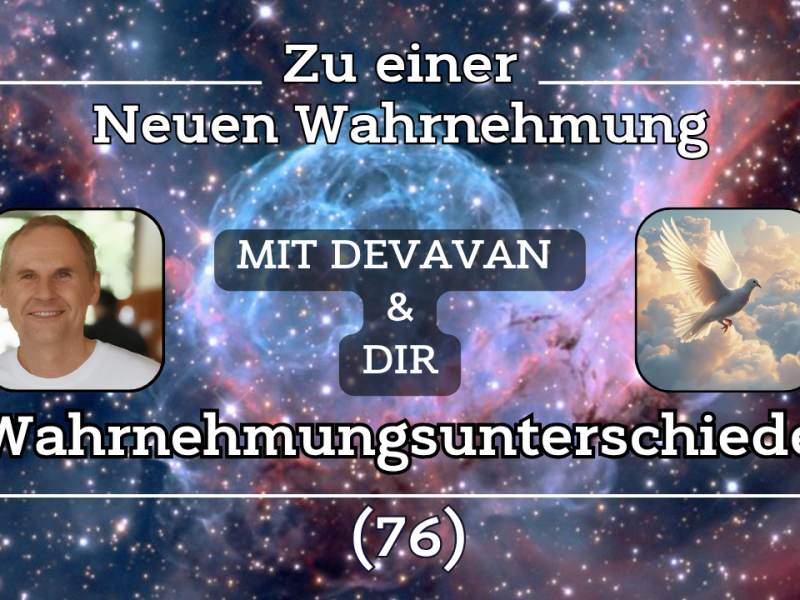 Wahrnehmungsunterschiede ~ Zu einer Neuen Wahrnehmung –&nbsp;(76)